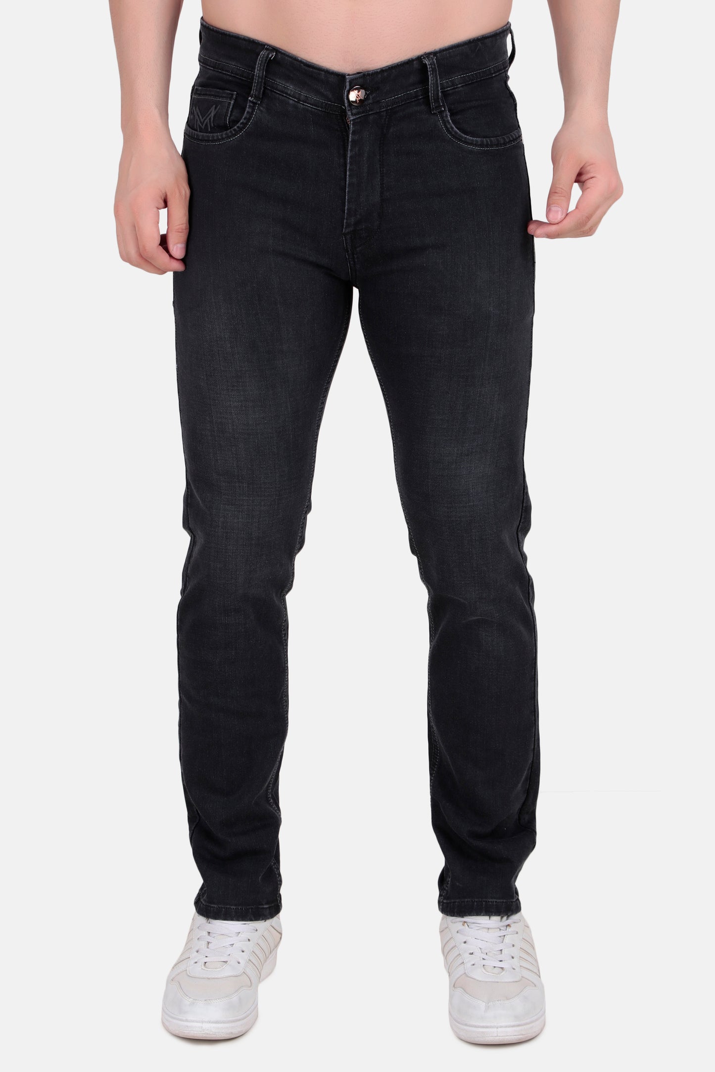 Men's Regular Fit Black Denim Jeans