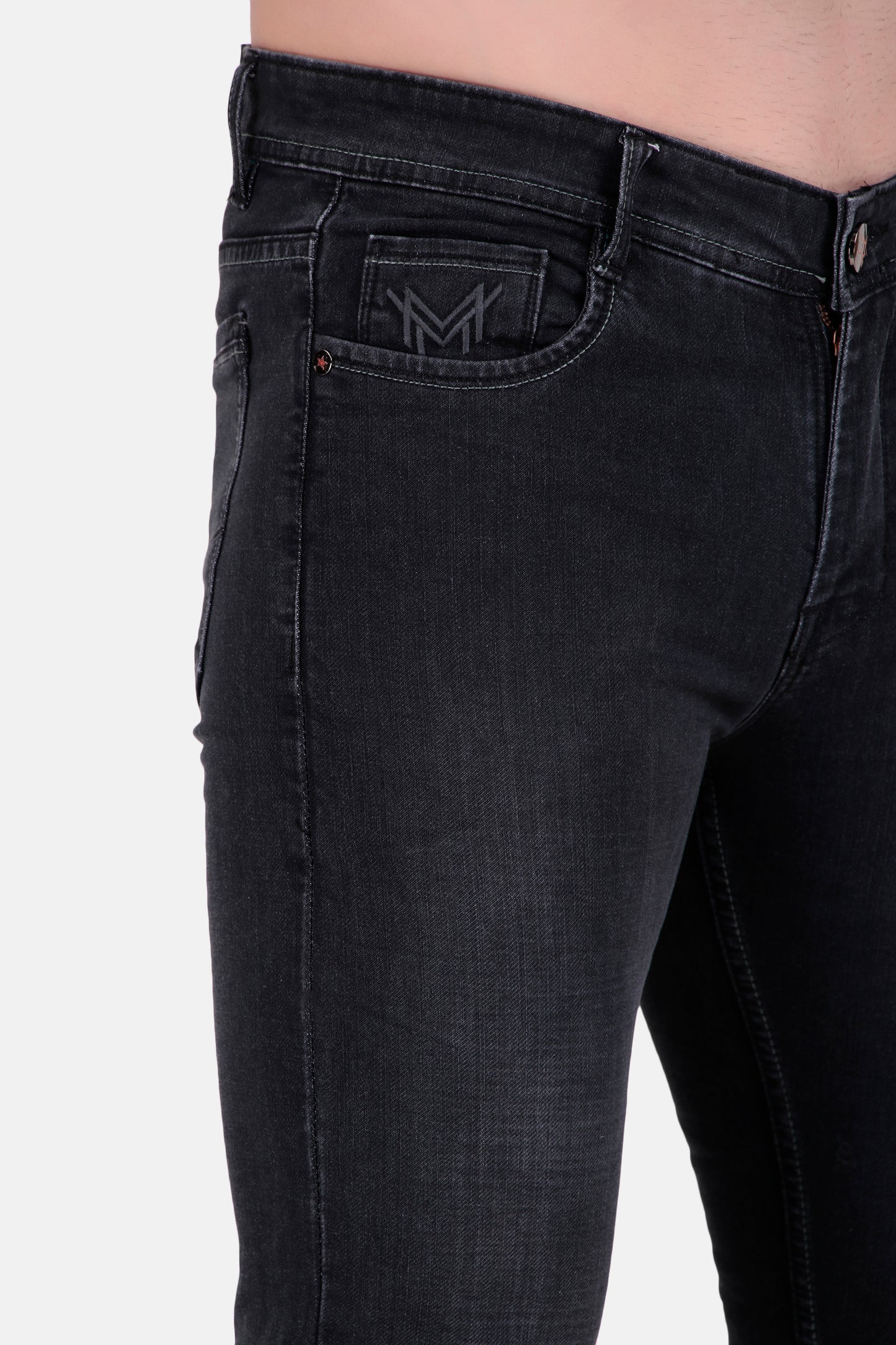 Men's Regular Fit Black Denim Jeans