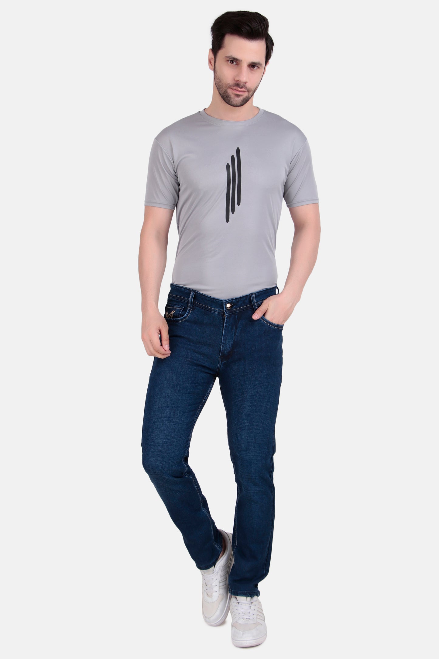 Mens Regular Fit Blue Denim Jeans