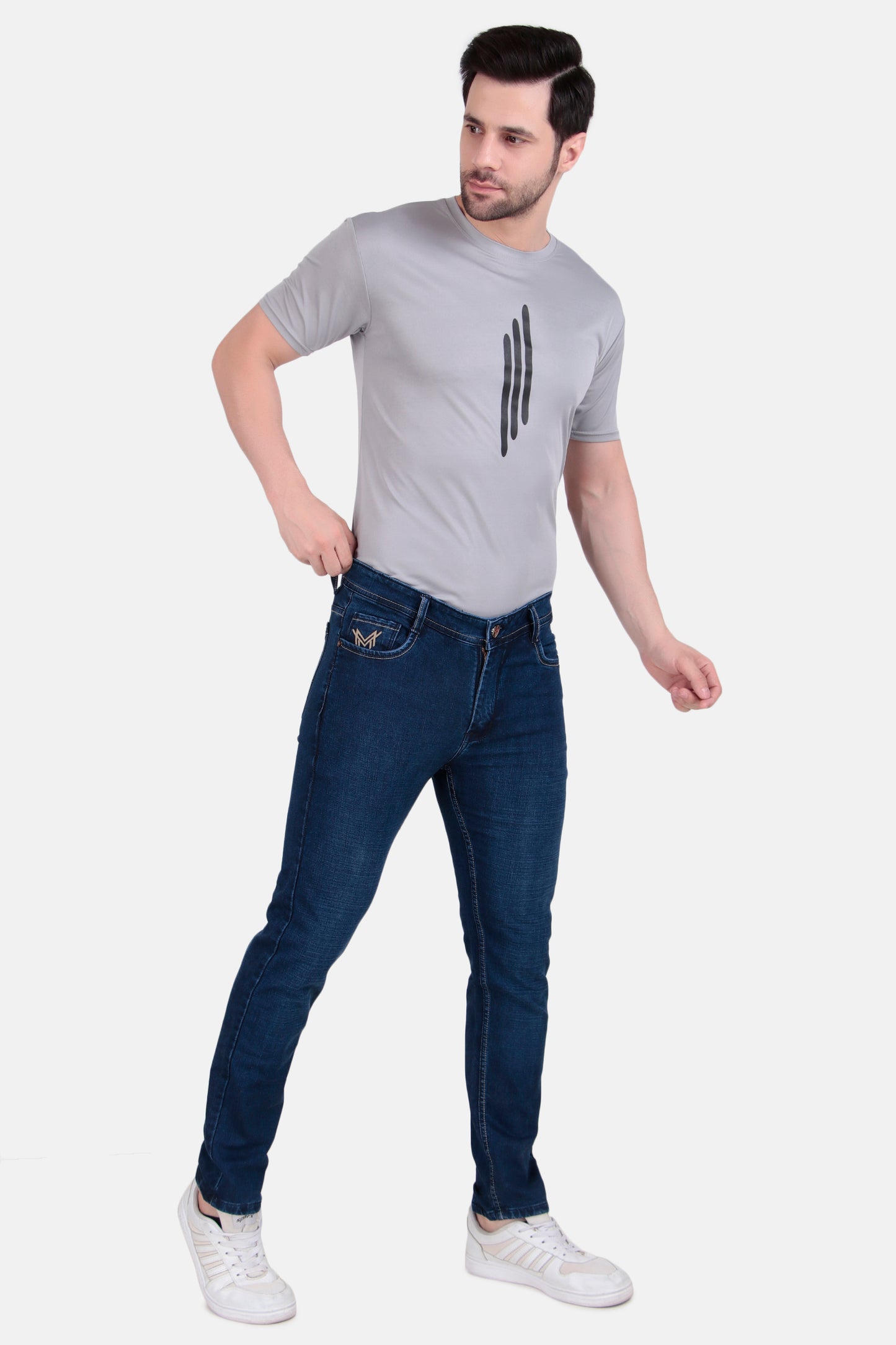Mens Regular Fit Blue Denim Jeans