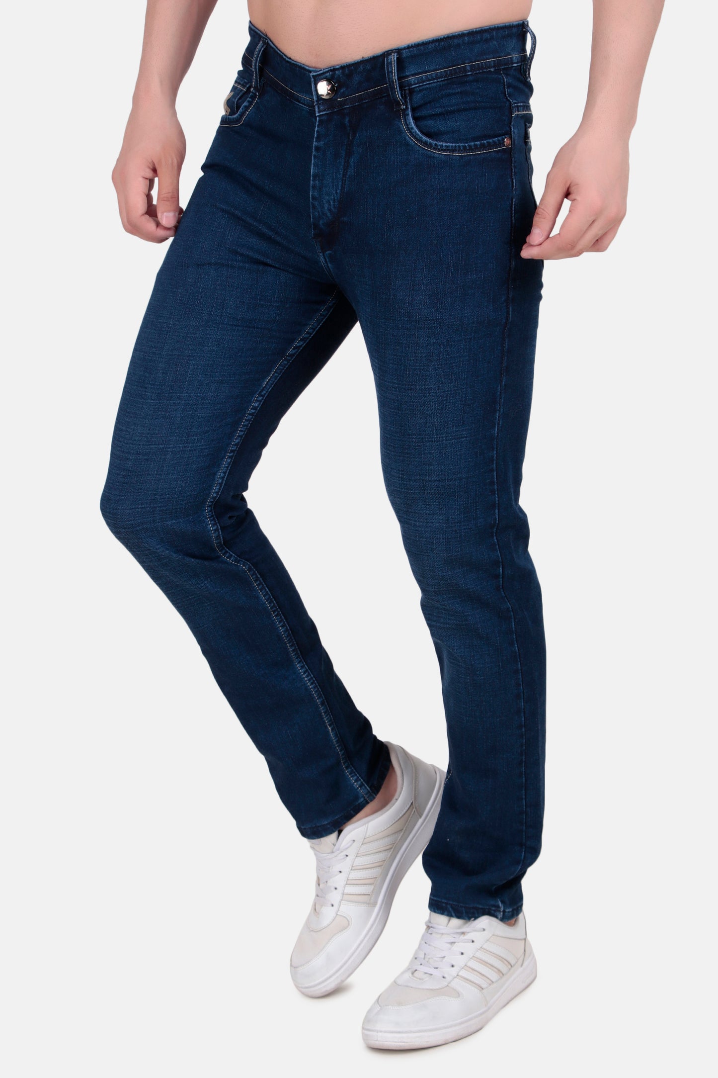 Mens Regular Fit Blue Denim Jeans