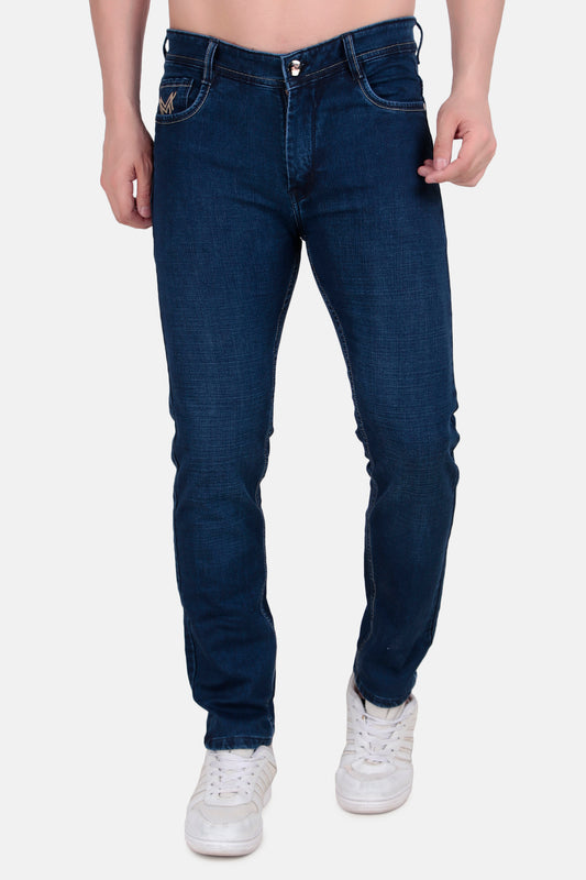 Mens Regular Fit Blue Denim Jeans