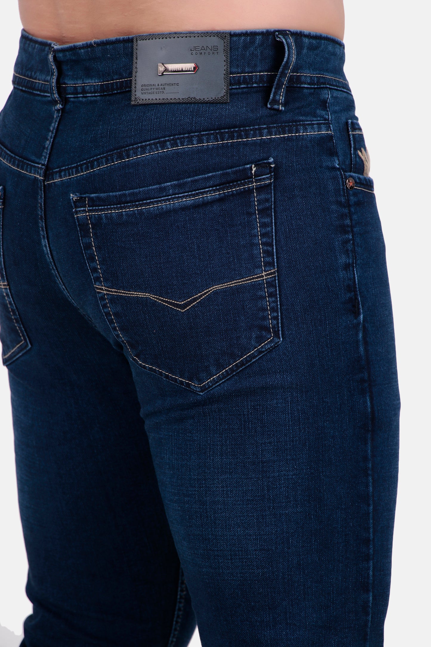 Mens Regular Fit Blue Denim Jeans