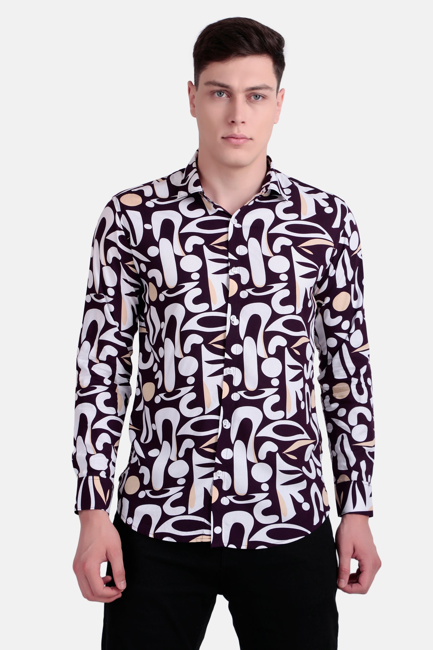 Men's Abstract Graphic Print Shirt
