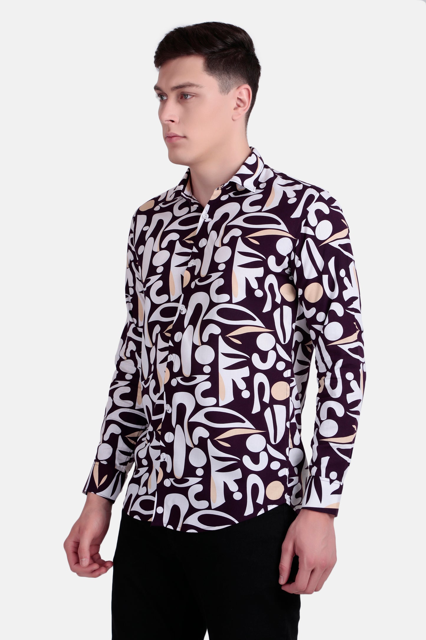 Men's Abstract Graphic Print Shirt