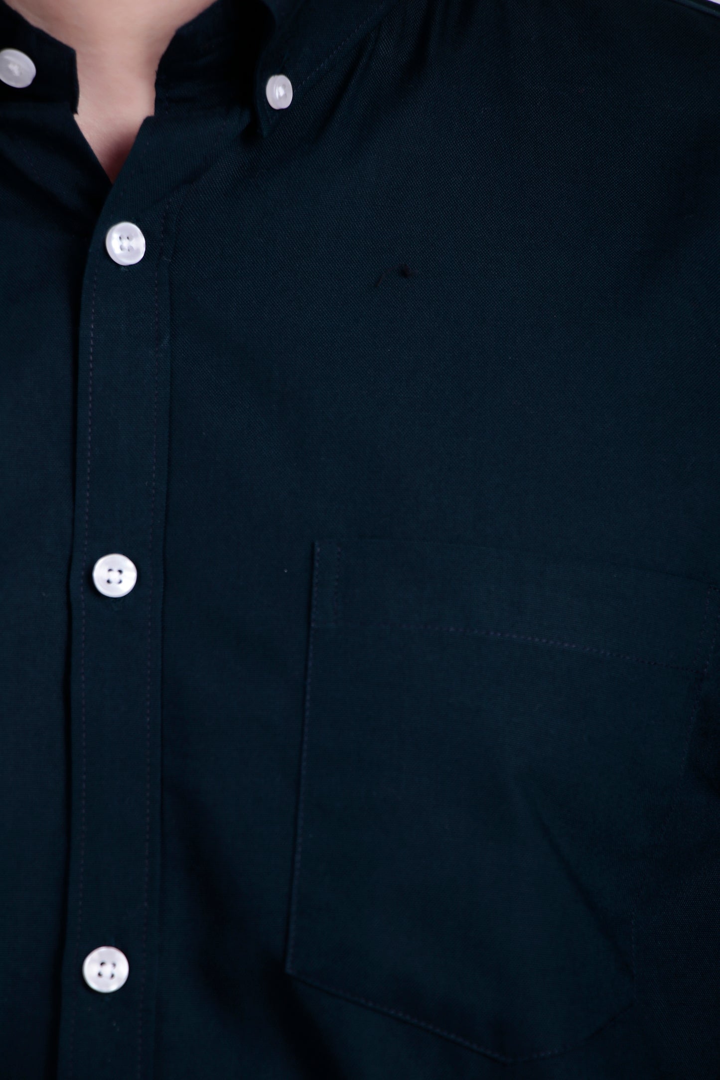 Men's Navy Blue Cotton Shirt