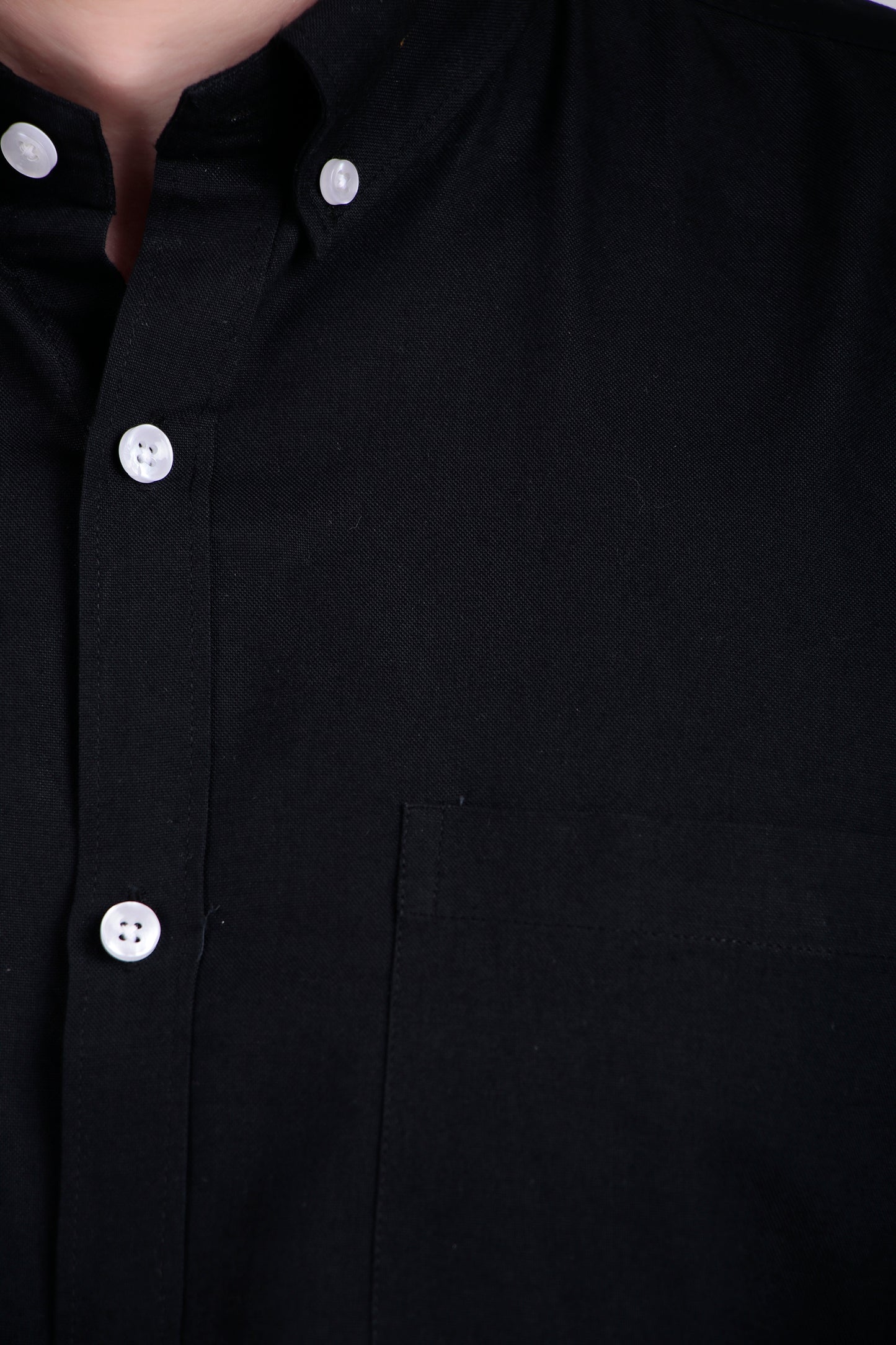 Mens Black Cotton Shirt