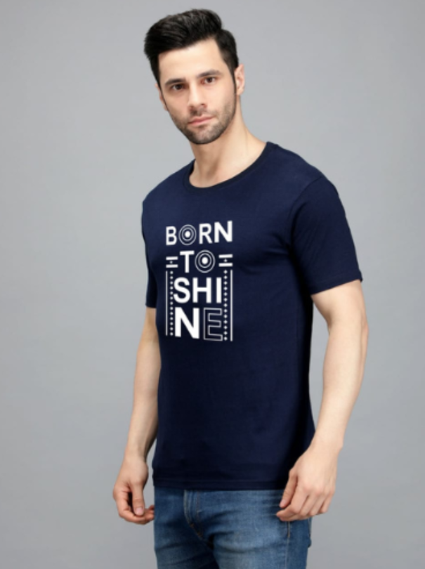 Born to Shine T-Shirt – Navy Blue