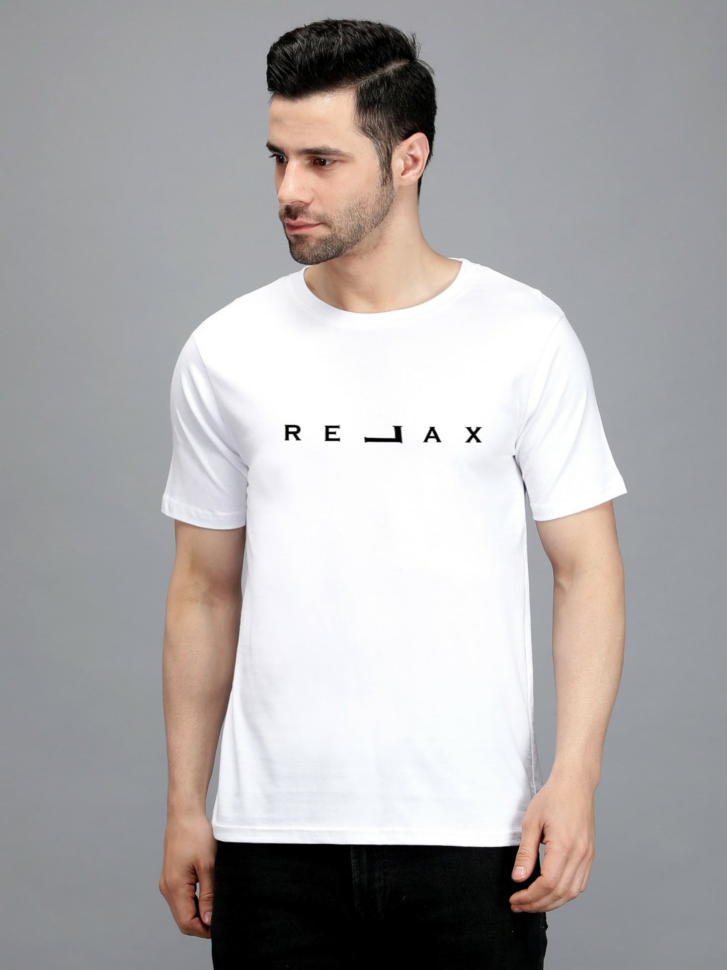 Relax Regular Fit Cotton T-Shirt – White