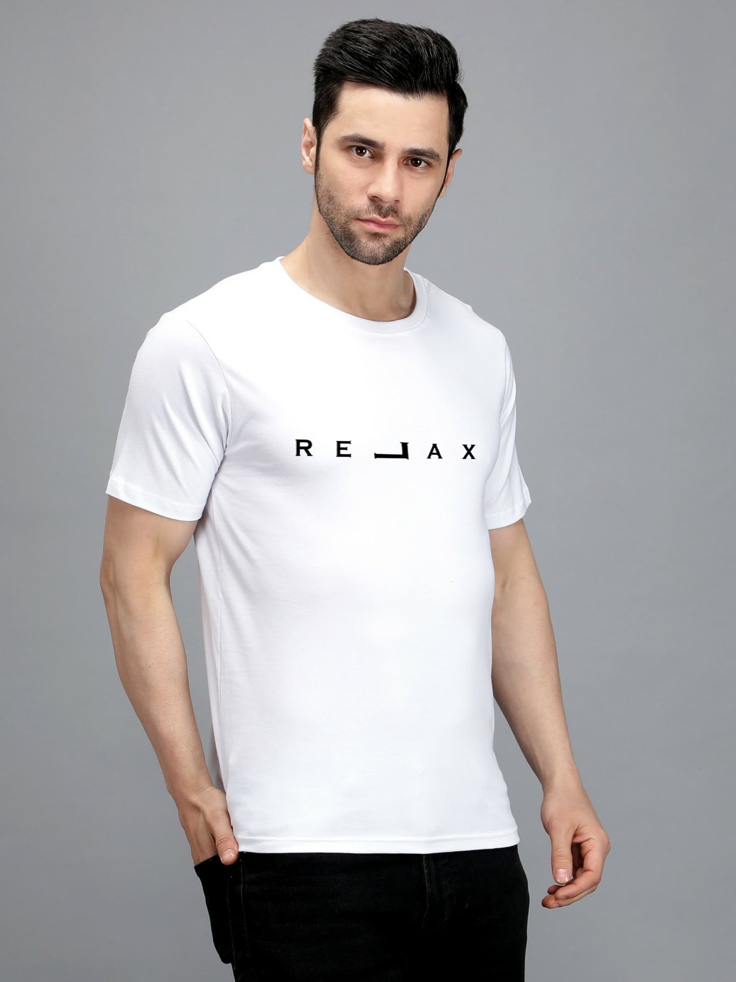 Relax Regular Fit Cotton T-Shirt – White